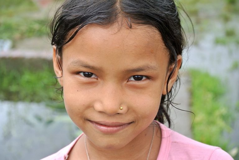 A nepalese child that could benefit from funds raised from Nepal Trek